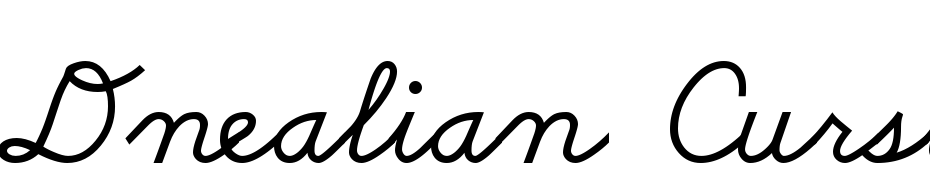 Dnealian Cursive Font Download Free